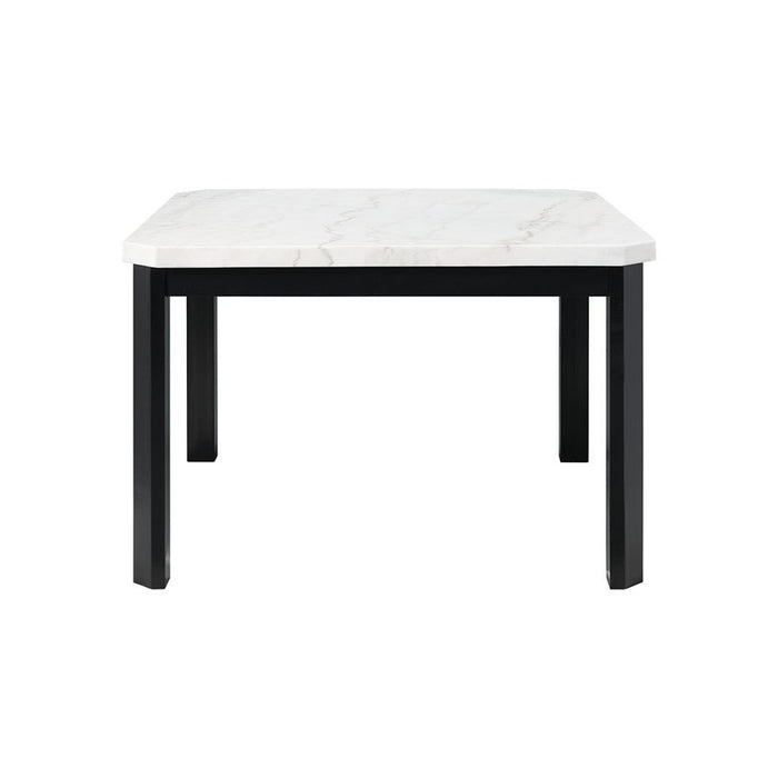 Elements International Francesca Counter Height Dining Table in White and Black - Faith Furniture (Manhattan, KS)