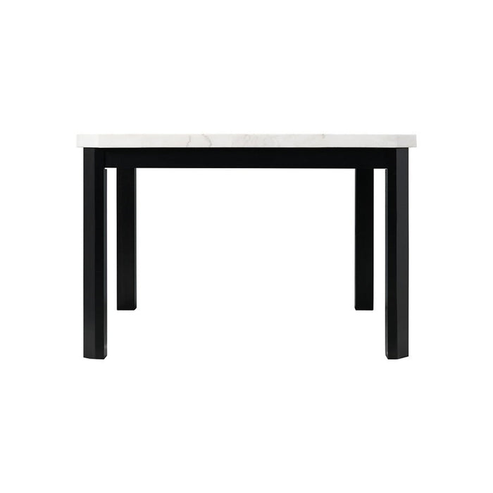 Elements International Francesca Counter Height Dining Table in White and Black - Faith Furniture (Manhattan, KS)