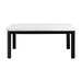 Elements International Francesca Rectangular Dining Table in White and Black - Faith Furniture (Manhattan, KS)