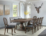 Elements International Gramercy Rectangular Dining Table in Brown DGC500DTC - Faith Furniture (Manhattan, KS)