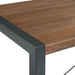 Elements International Industrial Dining Table in Gunmetal and Brown - Faith Furniture (Manhattan, KS)