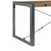 Elements International Industrial Dining Table in Gunmetal and Brown - Faith Furniture (Manhattan, KS)