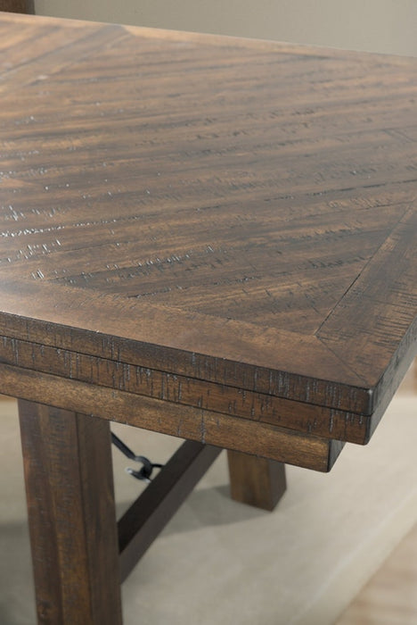 Elements International Jax Rectangular Dining Table in Smokey WalnutC - Faith Furniture (Manhattan, KS)
