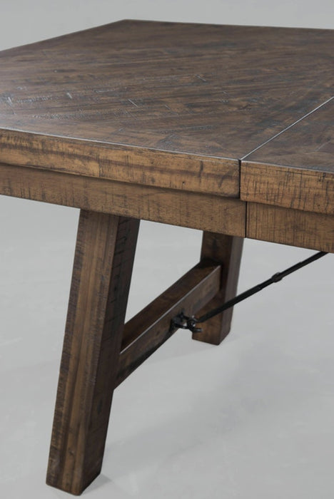 Elements International Jax Rectangular Dining Table in Smokey WalnutC - Faith Furniture (Manhattan, KS)