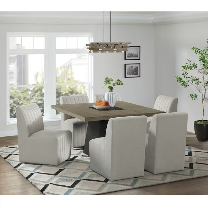 Elements International Jemma Dining Table in Gray - Faith Furniture (Manhattan, KS)