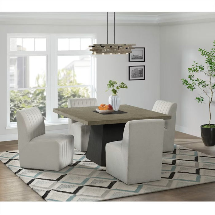 Elements International Jemma Dining Table in Gray - Faith Furniture (Manhattan, KS)