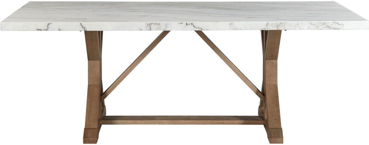 Elements International Lakeview Rectangular Dining Table in Natural CDLW100DTC - Faith Furniture (Manhattan, KS)