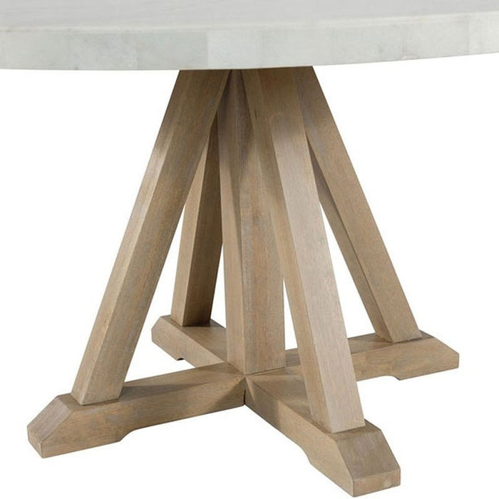 Elements International Lakeview Round Dining Table in Natural - Faith Furniture (Manhattan, KS)