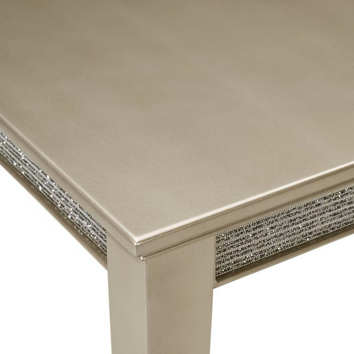 Elements International Maxwell Dining Table in Champange - Faith Furniture (Manhattan, KS)
