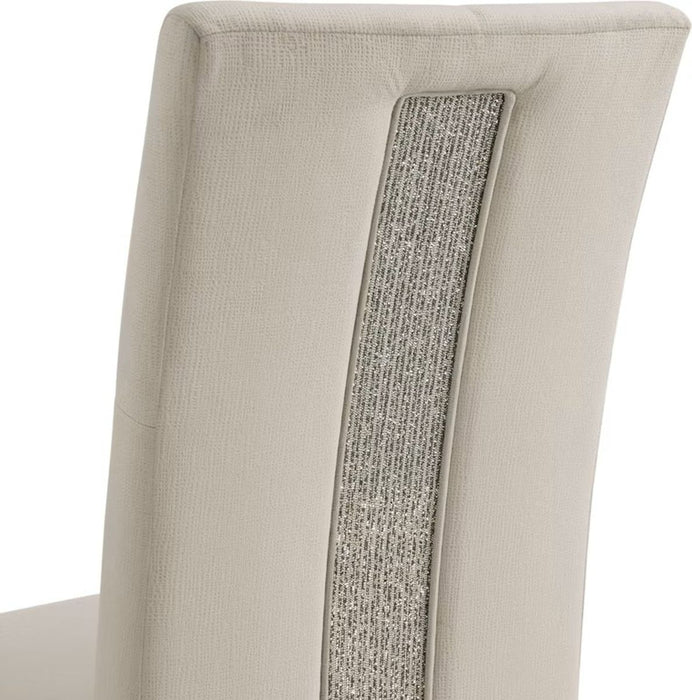 Elements International Maxwell Side Chair (Set of 2) in Champagne - Faith Furniture (Manhattan, KS)