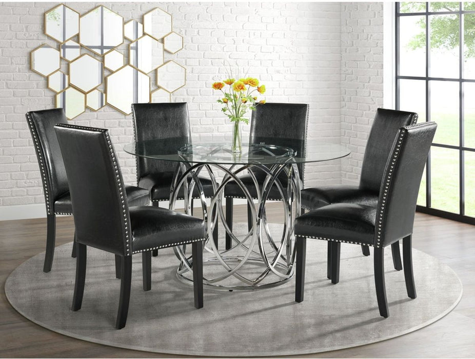 Elements International Merlin Round Dining Table - Faith Furniture (Manhattan, KS)