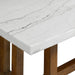 Elements International Morris Dining Table with Marble Top in Espresso - Faith Furniture (Manhattan, KS)