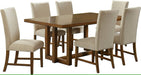 Elements International Morris Dining Table with Wood Top in Espresso - Faith Furniture (Manhattan, KS)
