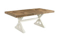 Elements International Park Creek Rectangular Dining Table in Two-Tone - Faith Furniture (Manhattan, KS)