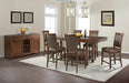 Elements International Prescott Counter Height Dining Table in Walnut - Faith Furniture (Manhattan, KS)