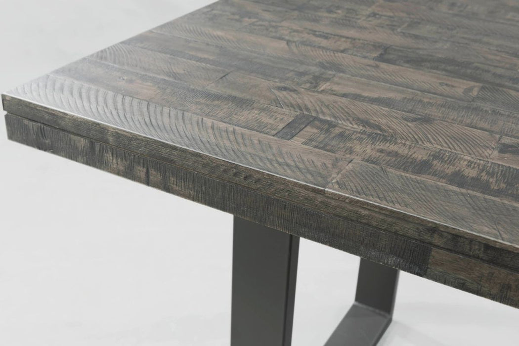 Elements International Sawyer Rectangular Dining Table in Smokey Dark Ash - Faith Furniture (Manhattan, KS)
