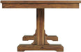 Elements International Silas Dining Table in Warm Brown - Faith Furniture (Manhattan, KS)