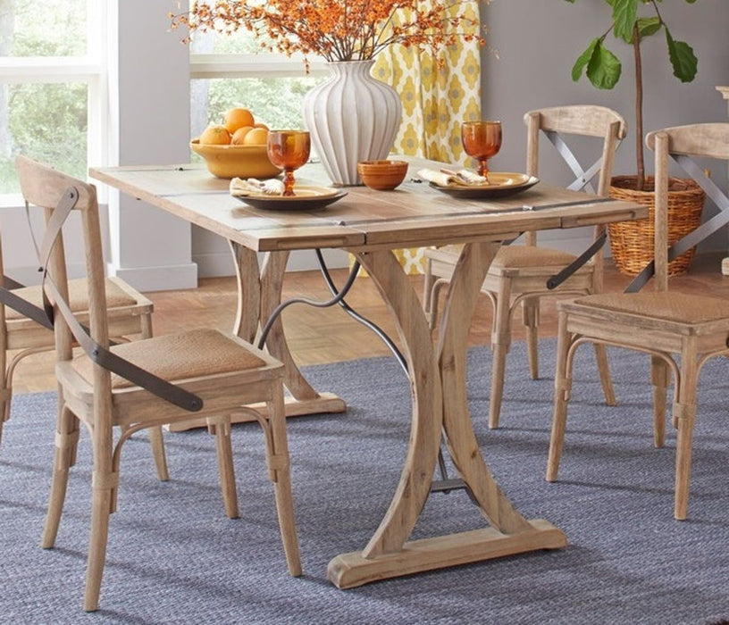 Elements International Sonoma Dining Table in Natural Alder - Faith Furniture (Manhattan, KS)