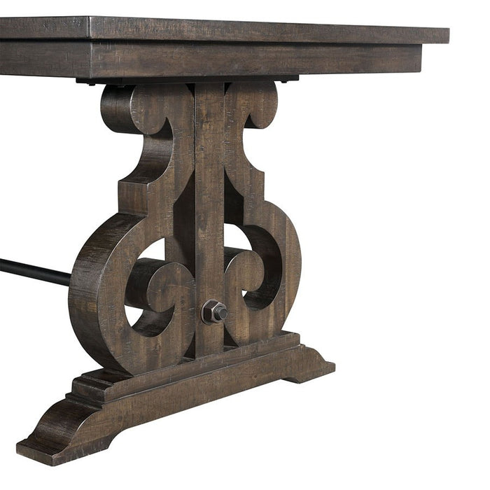 Elements International Stone Counter Height Dining Table in Dark AshC - Faith Furniture (Manhattan, KS)