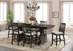 Elements International Stone Counter Height Dining Table in Dark AshC - Faith Furniture (Manhattan, KS)