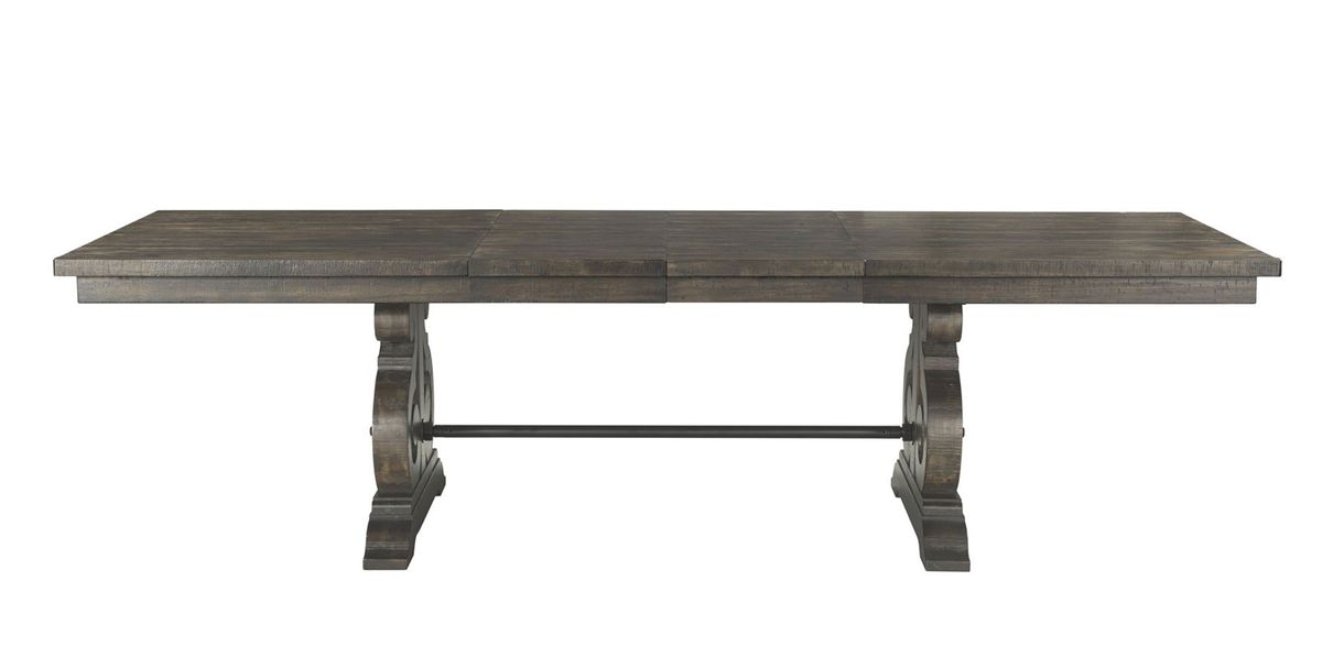 Elements International Stone Dining Table in Dark Ash - Faith Furniture (Manhattan, KS)