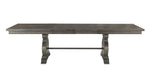 Elements International Stone Dining Table in Dark Ash - Faith Furniture (Manhattan, KS)