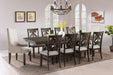 Elements International Stone Dining Table in Dark Ash - Faith Furniture (Manhattan, KS)