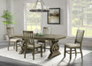 Elements International Stone Dining Table in Grey - Faith Furniture (Manhattan, KS)