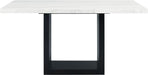 Elements International Valentino Counter Height Dining Table in Black/White CVL500CTC - Faith Furniture (Manhattan, KS)