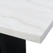 Elements International Valentino Counter Height Dining Table in Black/White CVL500CTC - Faith Furniture (Manhattan, KS)
