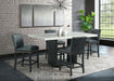 Elements International Valentino Counter Height Dining Table in Black/White CVL500CTC - Faith Furniture (Manhattan, KS)