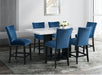 Elements International Valentino Counter Height Dining Table in Black/White CVL500CTC - Faith Furniture (Manhattan, KS)