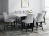 Elements International Valentino Counter Height Dining Table in Black/White CVL500CTC - Faith Furniture (Manhattan, KS)