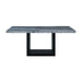 Elements International Valentino Dining Table in Grey/Black - Faith Furniture (Manhattan, KS)