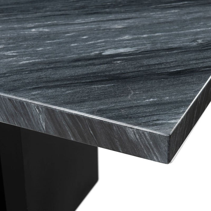 Elements International Valentino Dining Table in Grey/Black - Faith Furniture (Manhattan, KS)