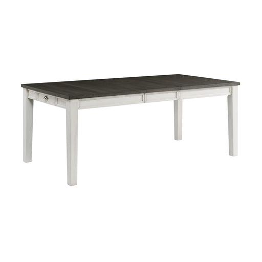 Kayla Two Tone Dining Table with Storage - Faith Furniture (Manhattan, KS)