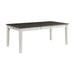 Kayla Two Tone Dining Table with Storage - Faith Furniture (Manhattan, KS)