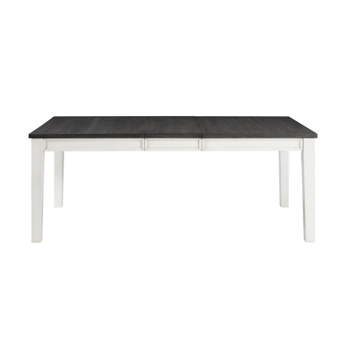 Kayla Two Tone Dining Table with Storage - Faith Furniture (Manhattan, KS)