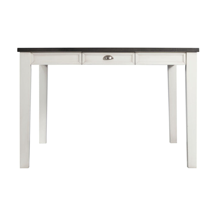 Kayla Two Tone Dining Table with Storage - Faith Furniture (Manhattan, KS)