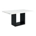Valentino White Marble Counter Height Dining Table - Faith Furniture (Manhattan, KS)