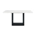 Valentino White Marble Counter Height Dining Table - Faith Furniture (Manhattan, KS)