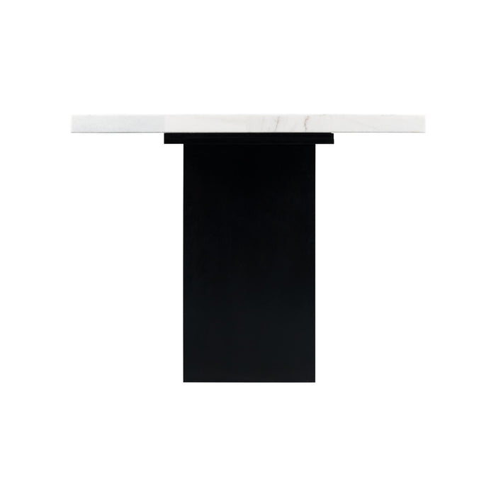 Valentino White Marble Counter Height Dining Table - Faith Furniture (Manhattan, KS)