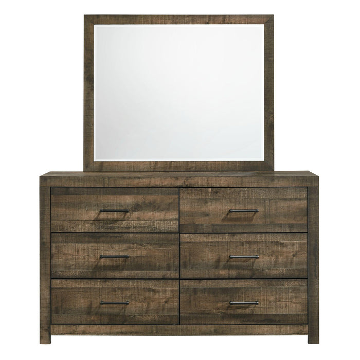 Bailey 6-Drawer Dresser & Mirror Set - Faith Furniture (Manhattan, KS)