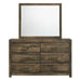 Bailey 6-Drawer Dresser & Mirror Set - Faith Furniture (Manhattan, KS)