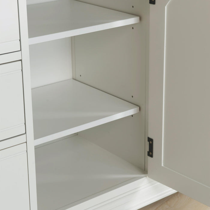 Brookpine White Dresser & Mirror Set - Faith Furniture (Manhattan, KS)