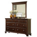 Canton Cherry Dresser & Mirror Set - Faith Furniture (Manhattan, KS)