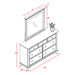 Canton Cherry Dresser & Mirror Set - Faith Furniture (Manhattan, KS)