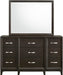 Elements International Beaumont Youth Dresser in Merlot - Faith Furniture (Manhattan, KS)