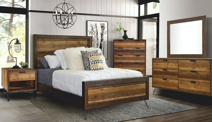 Elements International Cruz 6 Drawer Dresser in Brown - Faith Furniture (Manhattan, KS)