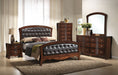 Elements International Jenny 6 Drawers Dresser in Medium Espresso Lacquer - Faith Furniture (Manhattan, KS)